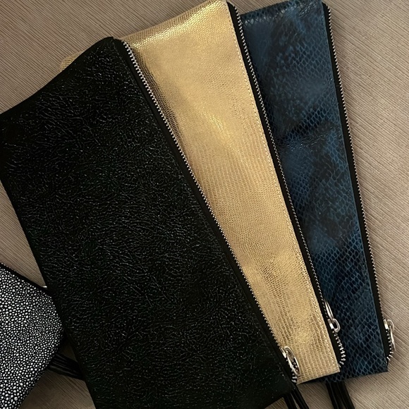 Elegant leather Clutch Wristlet Bags 11”x5”